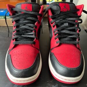Air Jordan 1 Mid 'Gym Red Black' - Size 12